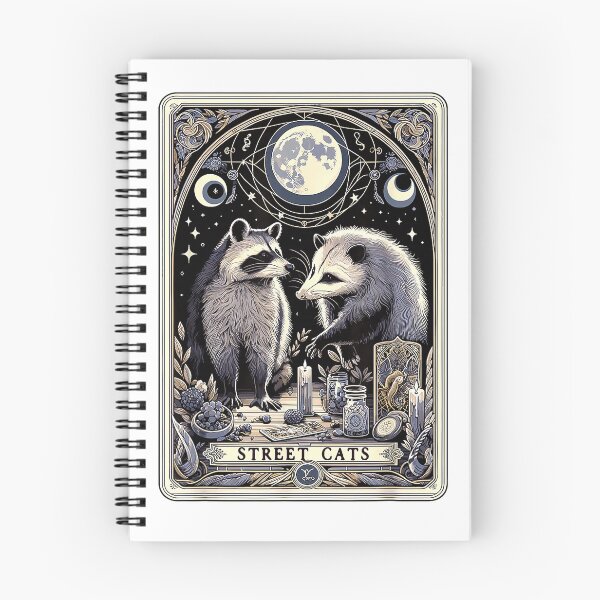 Item preview, Street Cats Tarot Card Raccoon Opossum Witchcraft Possum T-Shirt designed and sold by kevincuellar.