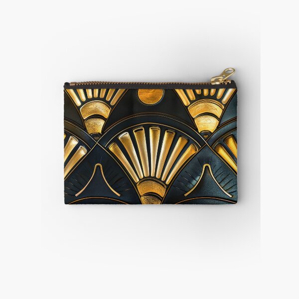 Item preview, Art Deco Golden And Black Fan Chic Pattern designed and sold by DEC02.