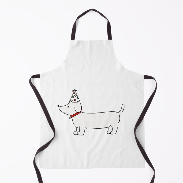 Item preview, Cute Birthday Dachshund Dog with Party Hat designed and sold by pinkystickstore.