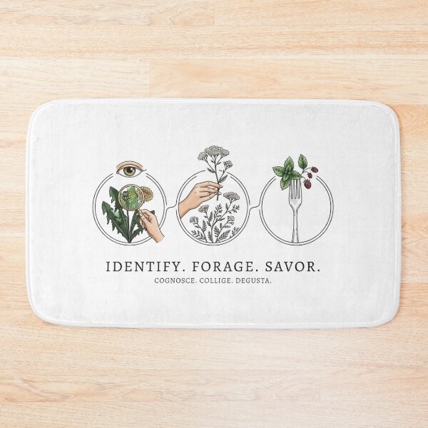 Item preview, Identify Forage Savor Botanical Process Illustration T-Shirt designed and sold by VintryOff.