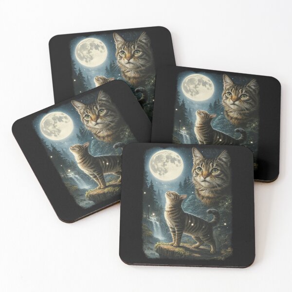 Item preview, Tabby Cat Howling to the Moon Vintage Meme designed and sold by studio-ssaam.