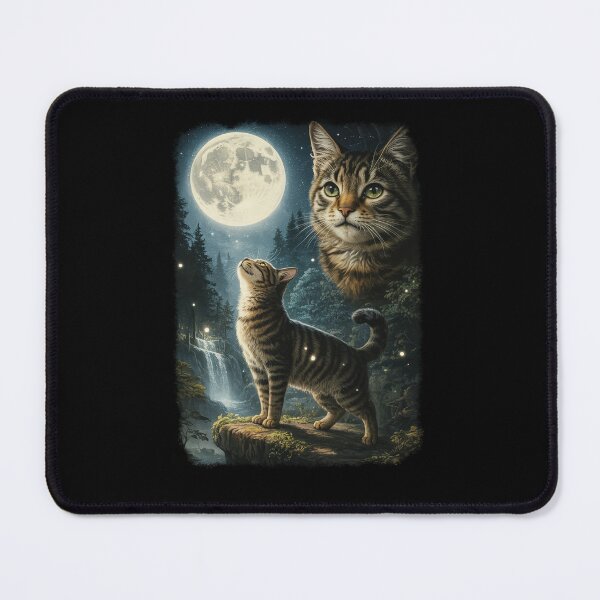 Item preview, Tabby Cat Howling to the Moon Vintage Meme designed and sold by studio-ssaam.