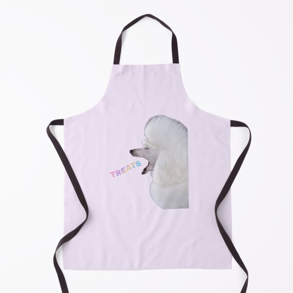 Item preview, She Only Opens For Treats Funny Poodle Print designed and sold by chaos-and-curls.