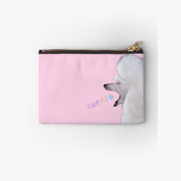 Item preview, She Only Opens For Treats Funny Poodle Print designed and sold by chaos-and-curls.