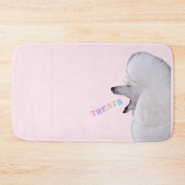 Item preview, She Only Opens For Treats Funny Poodle Print designed and sold by chaos-and-curls.