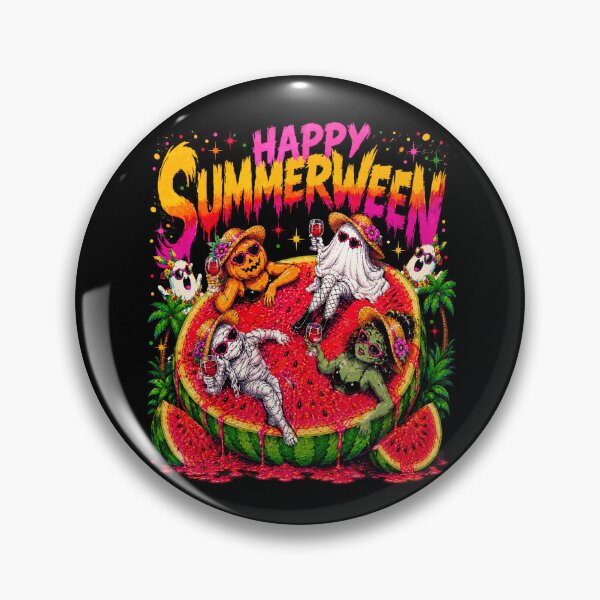 Item preview, Happy Summerween Watermelon Pool Spooky designed and sold by elongatedjazz.
