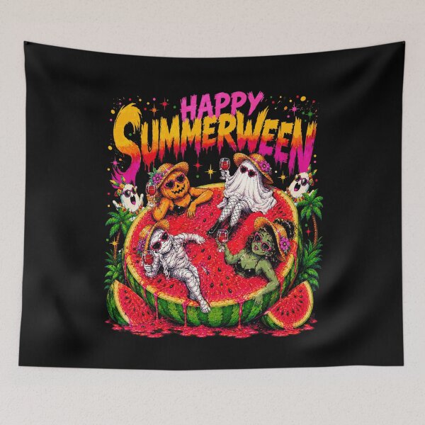 Item preview, Happy Summerween Watermelon Pool Spooky designed and sold by elongatedjazz.