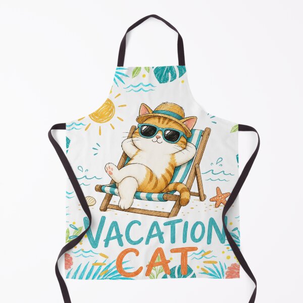 Item preview, Vacation Cat – Cute Summer Beach Kitty in Sunglasses 2026 designed and sold by lematworks.