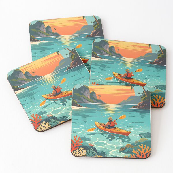 Item preview, ropical Sunset Kayaker designed and sold by Spirit of Siam.
