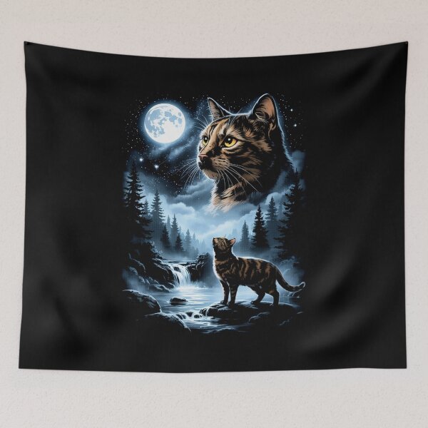 Item preview, Tabby Cat Howling to the Moon Funny Meme designed and sold by studio-ssaam.