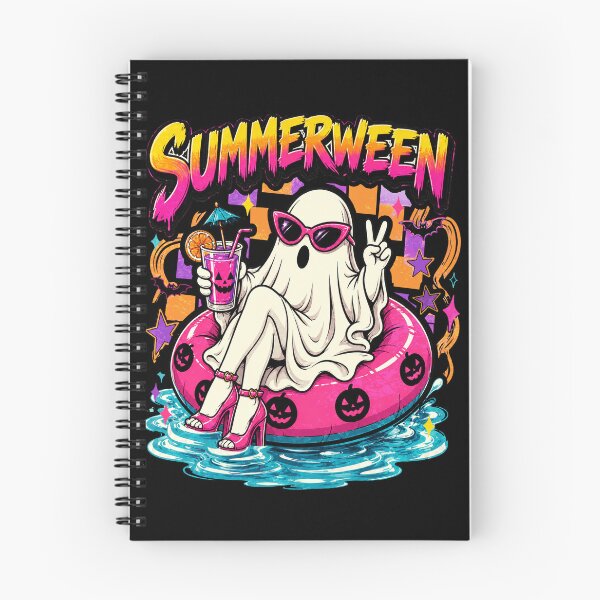 Item preview, Happy Summerween Watermelon Pool Spooky Boo designed and sold by elongatedjazz.