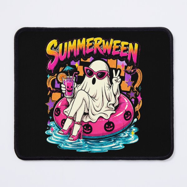 Item preview, Happy Summerween Watermelon Pool Spooky Boo designed and sold by elongatedjazz.