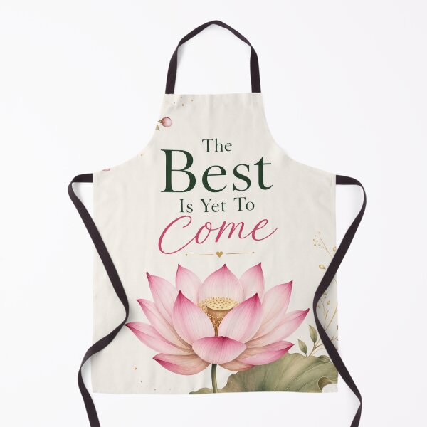 Item preview, The Best Is Yet To Come Pink Lotus Floral Inspirational Art designed and sold by MissDJLI.