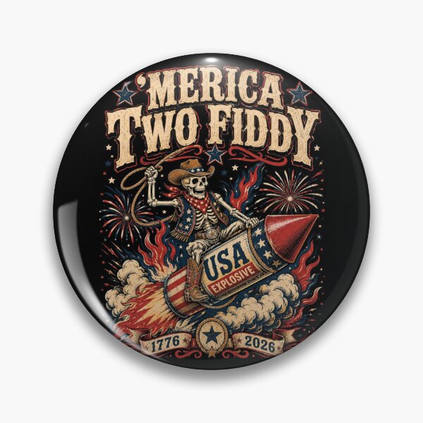 Item preview, Esqueleto vintage del 4 de julio montando un cohete - Rodeo del Oeste designed and sold by MaskedTarget.