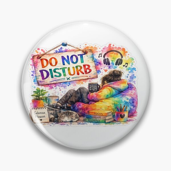 Item preview, Do Not Disturb Sticker designed and sold by Genzfirevibes.