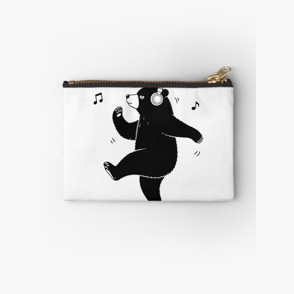 Item preview, Dancing Bear with Headphones — Music Lover Kawaii Art Tee designed and sold by medicalkinoko.