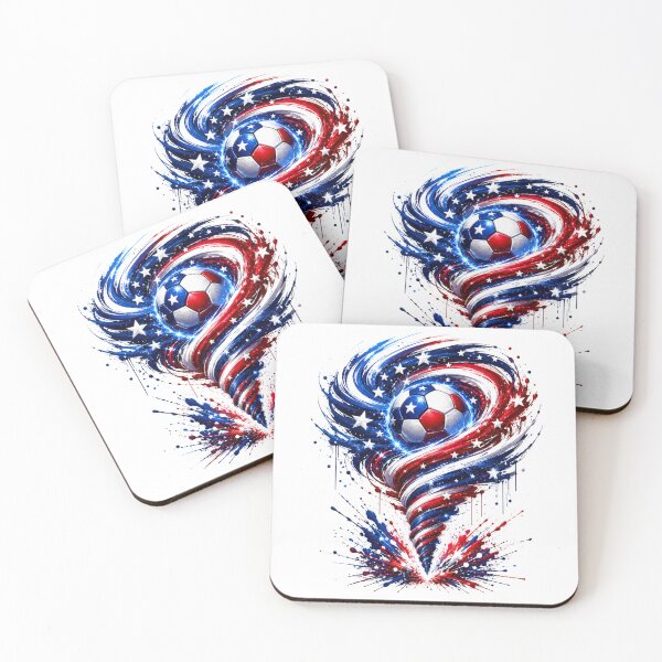 Item preview, Patriotic Soccer Ball American Flag Soccer Player Coach Fans designed and sold by MaskedTarget.
