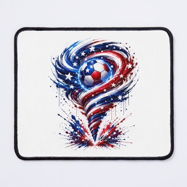 Item preview, Patriotic Soccer Ball American Flag Soccer Player Coach Fans designed and sold by MaskedTarget.