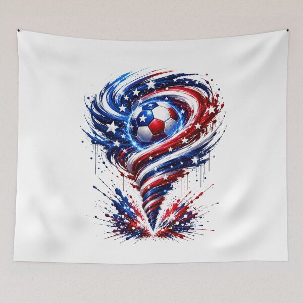 Item preview, Patriotic Soccer Ball American Flag Soccer Player Coach Fans designed and sold by MaskedTarget.