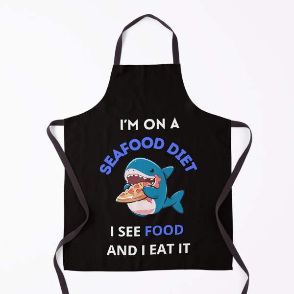 Item preview, I’m On Seafood Diet I See Food And I Eat It Funny Shark Diet designed and sold by BrokenLabel.