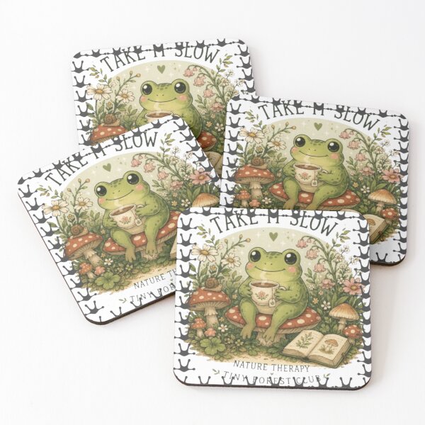 Item preview, Take It Slow Forest Frog designed and sold by sisira gunarathna.