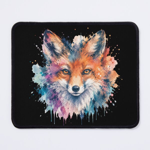 Item preview, Colorful Watercolor Fox Splash Art designed and sold by 0606PM.