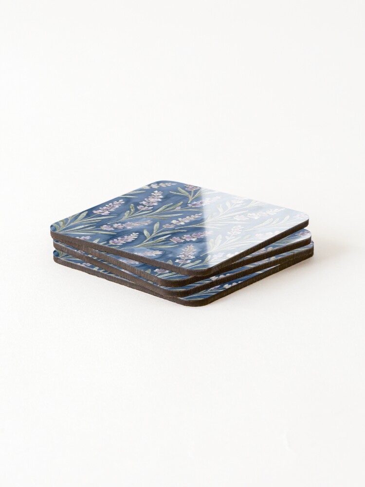 Thumbnail 4 of 5, Coasters (Set of 4), Lavender designed and sold by GraphicsClub.