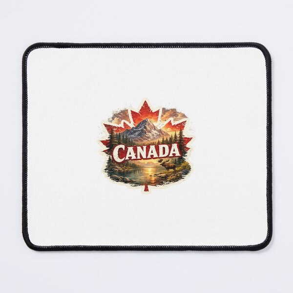 Item preview, Canada Maple Leaf Mountain Sticker designed and sold by FriendlyManitoba.