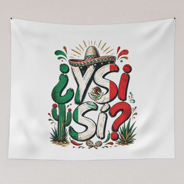 Item preview, Mexican Flag Y Si Si Mexico Grunge designed and sold by MaskedTarget.