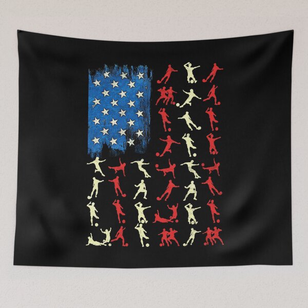 Item preview, usa soccer flag  designed and sold by elongatedjazz.