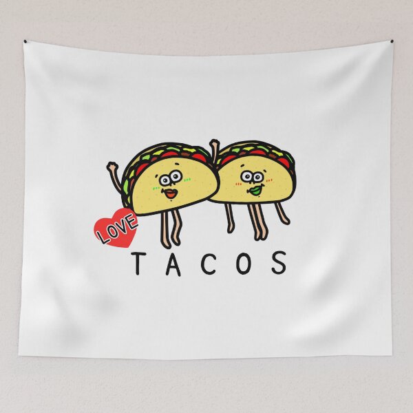 Item preview, Cute I LOVE TACOS designed and sold by kanaehonkawa.