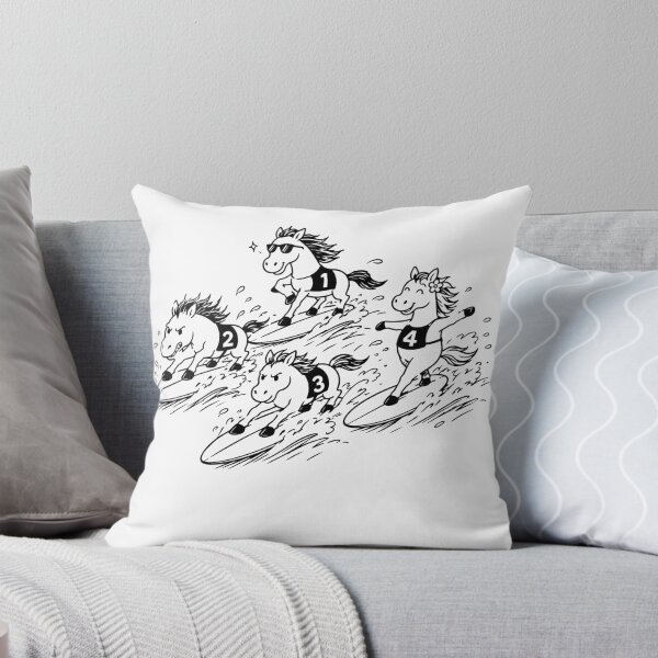 Item preview, Horse Surfing — Funny Animal Sport Humor Illustration Tee designed and sold by medicalkinoko.
