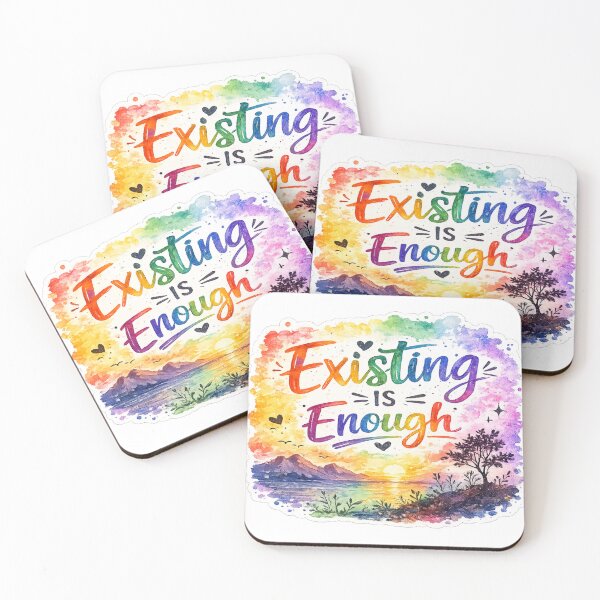 Item preview, Existing Is Enough Sticker designed and sold by Genzfirevibes.