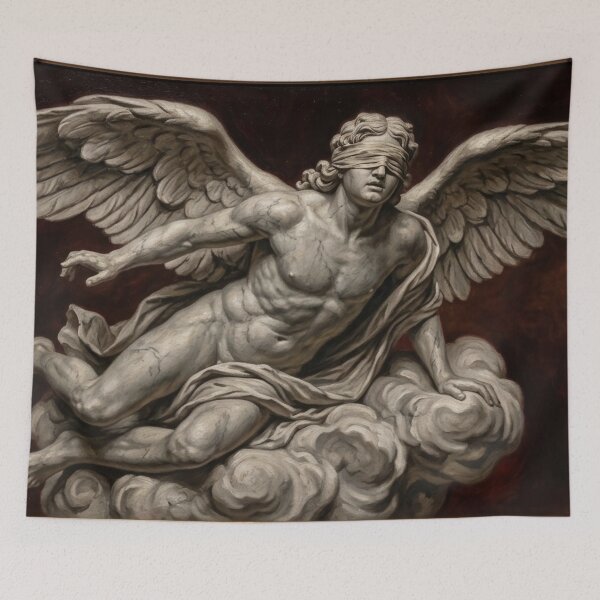Item preview, Fallen Blind Angel Renaissance Oil Painting designed and sold by Tout-Puissant.