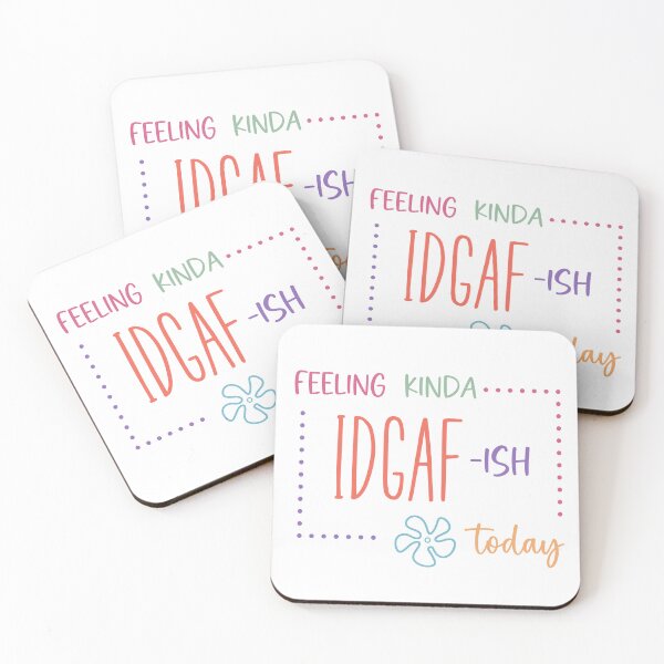 Item preview, Feeling Kinda IDGAF-ish Today Funny Sarcastic Sticker designed and sold by Usagi-Kun.