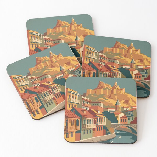 Item preview, Tbilisi Georgia Vintage Travel Illustration Art designed and sold by Atlas Poster Co..
