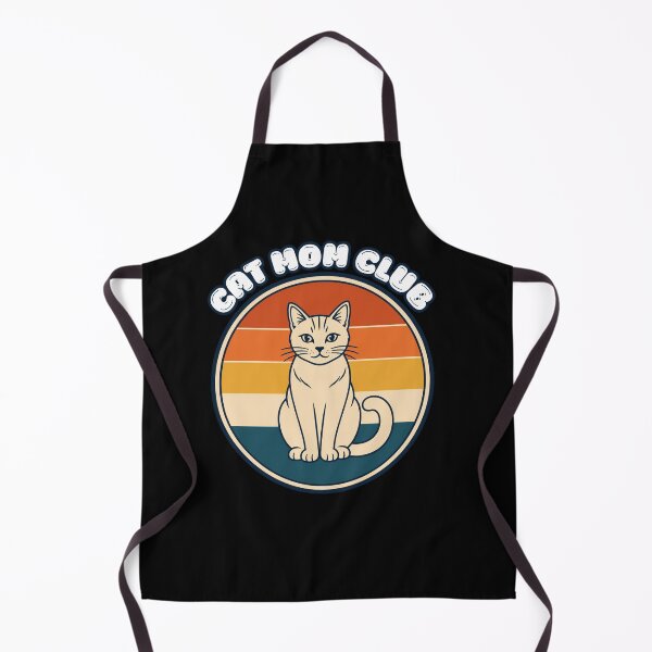 Item preview, Cat Mom Club Retro Sunset Badge - Funny Cat Lover Gift designed and sold by TeXpert.