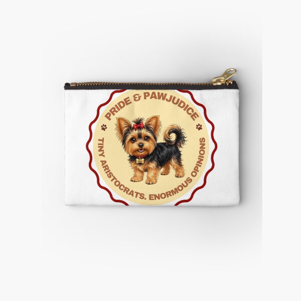 Item preview, Pride & Pawjudice Yorkie Badge designed and sold by MyYorkieLife.