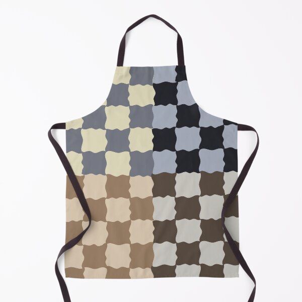Item preview, Retro Wavy Checkerboard Pattern Midnight Luxury Abstract Grid designed and sold by nineFlorals.