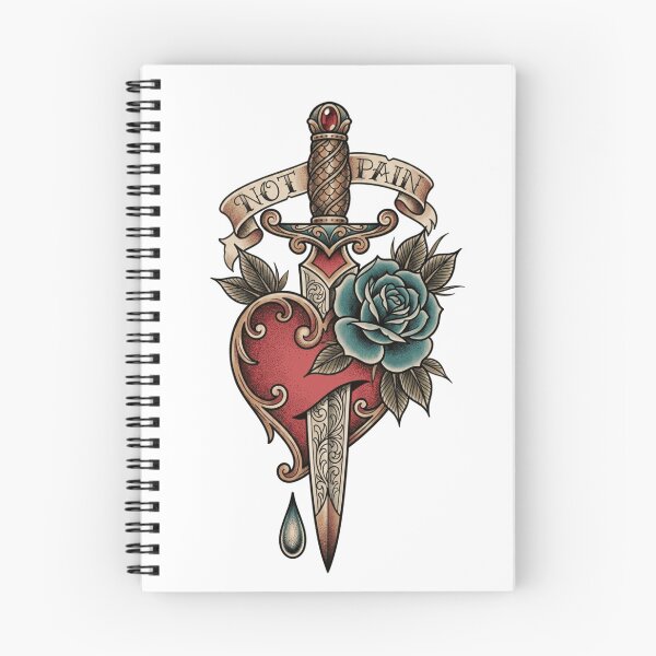 Item preview, Heart with a dagger - Not Pain designed and sold by Mario-Mora-Art.