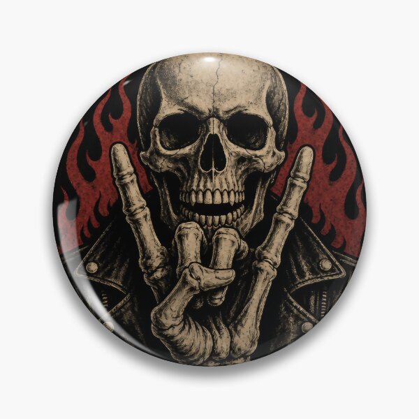 Item preview, See You in Hell – Rocker Emblem Vector, Vintage Heavy Metal Badge Design designed and sold by Jandedan.