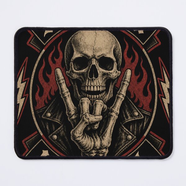 Item preview, See You in Hell – Rocker Emblem Vector, Vintage Heavy Metal Badge Design designed and sold by Jandedan.