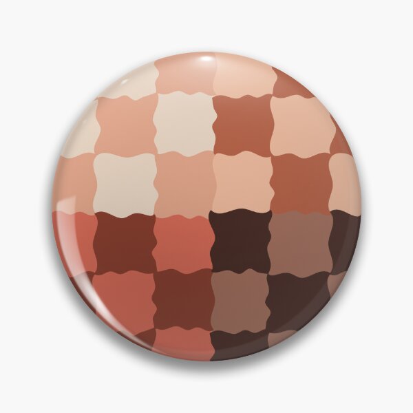 Item preview, Retro Wavy Checkerboard Pattern Terracotta Sunset Abstract Grid designed and sold by nineFlorals.