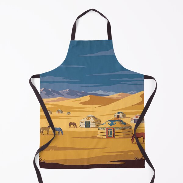 Item preview, Gobi Desert Mongolia Vintage Travel Illustration Art designed and sold by Atlas Poster Co..