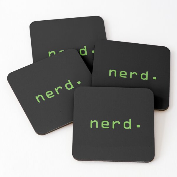 Item preview, Nerd Typography Design – Bold Green Minimalist Text Art for Geeks designed and sold by ShirtRemarks.