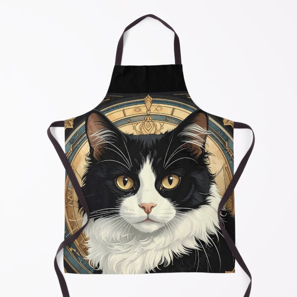 Item preview, Klimt Cat in Black and Gold Frame designed and sold by Vicky Brago-Mitchell®.