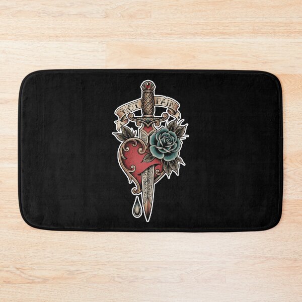 Item preview, Heart with a dagger - Not Pain designed and sold by Mario-Mora-Art.