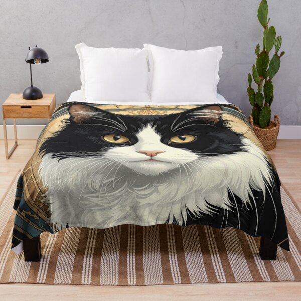 Item preview, Klimt Cat in Black and Gold Frame designed and sold by Vicky Brago-Mitchell®.