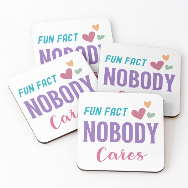 Item preview, Fun Fact Nobody Cares Funny Sarcastic Sticker designed and sold by Usagi-Kun.