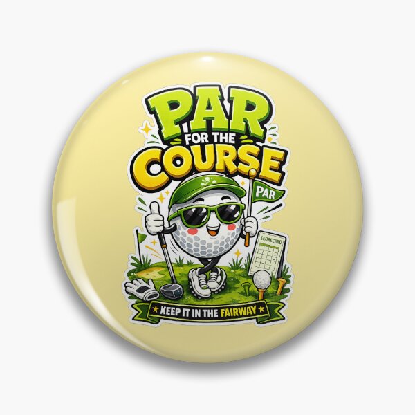 Item preview, Par For The Course Funny Golf Ball Cartoon designed and sold by SnugfolioCo.